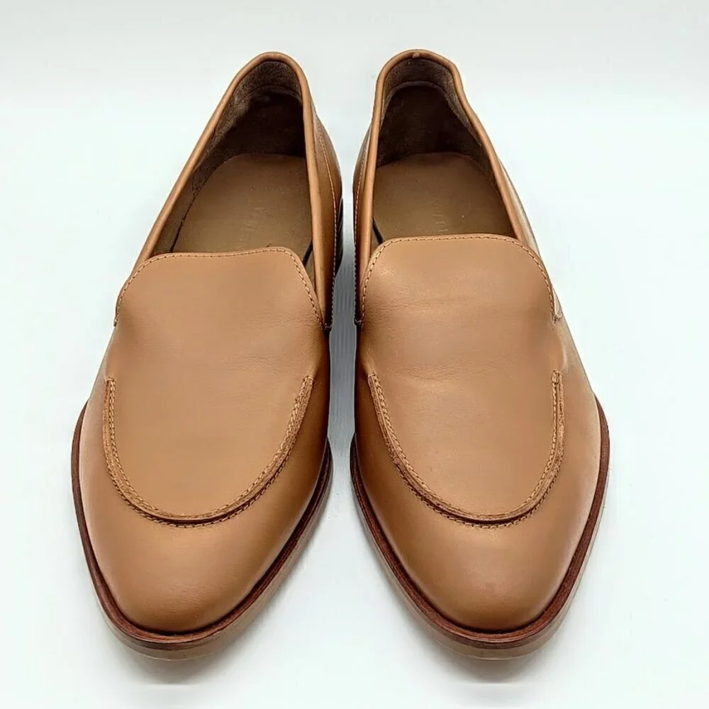 Everlane The Modern Camel Italian Leather Loafers NWT